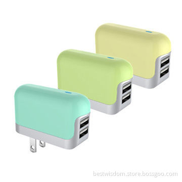 Power Charger for iPhone and iPad with Dual USB Port (1-2.4A)